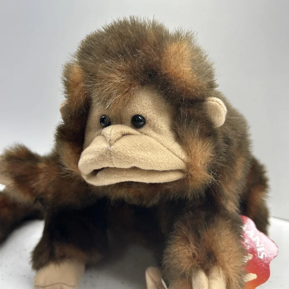 NWT Folkmanis Monkey Hand Puppet Plush Brown Stuffed Animal Collectible‎ Toy